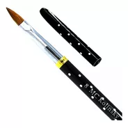 Mc Nails Black Rock Pincel Kolinsky Black #8 Manicure Uñas Acrílicas.