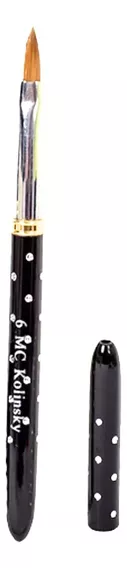 Pincel Kolinsky Black Rock #6 Acrílico Uñas. Mc Nails